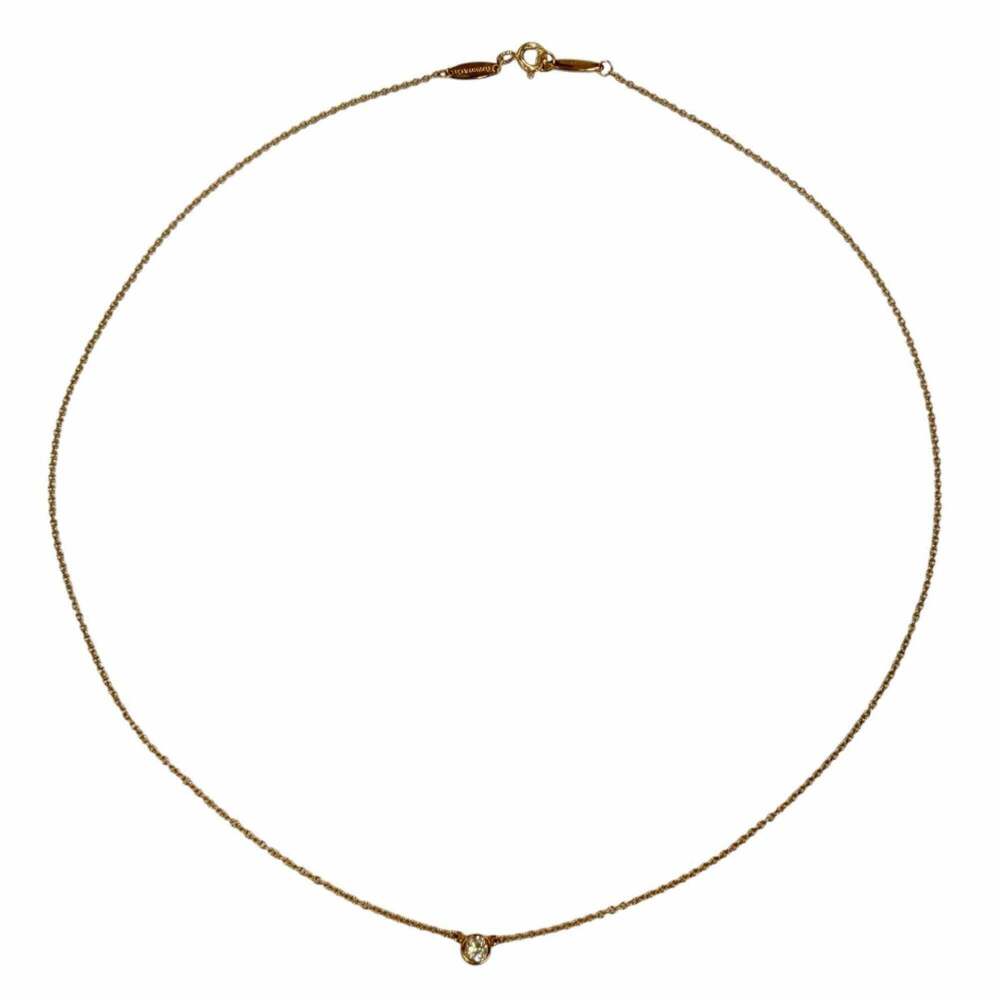 TIFFANY Gold Diamond 2C Necklace - Picture 3 of 10